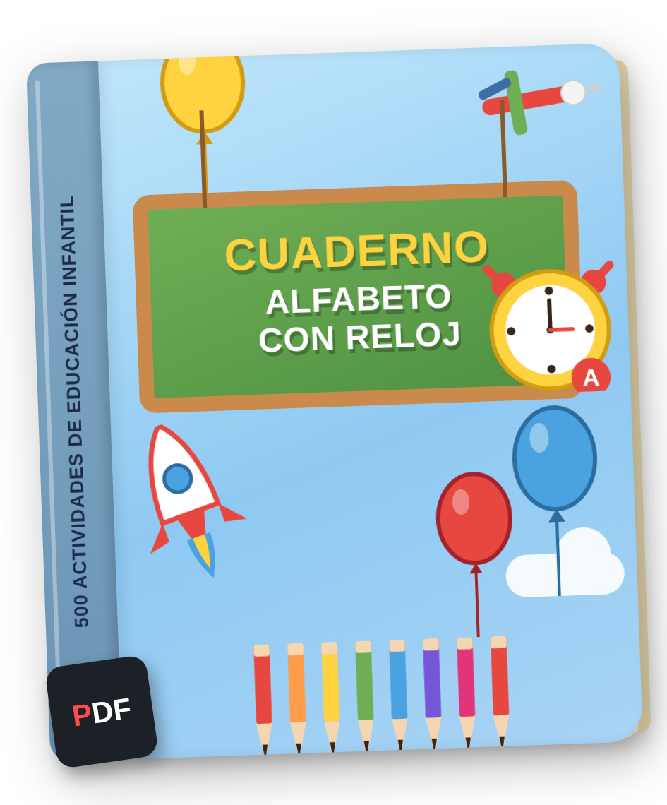 Cuaderno Alfabeto con Reloj